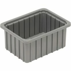 Cheap ๐ Dandux Dividable Stackable Plastic Box 50P0110050 - 11"L x 8"W x 5"H, Gray ๐ฅฐ