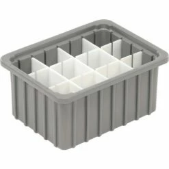 Cheap 👍 Dandux Dividable Stackable Plastic Box 50P0110050 - 11"L x 8"W x 5"H, Gray 🥰 18 Cheap 👍 Dandux Dividable Stackable Plastic Box 50P0110050 - 11"L x 8"W x 5"H, Gray 🥰 -Containers shop 772016 02