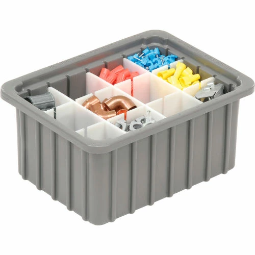 Cheap 👍 Dandux Dividable Stackable Plastic Box 50P0110050 - 11"L x 8"W x 5"H, Gray 🥰 4 Cheap 👍 Dandux Dividable Stackable Plastic Box 50P0110050 - 11"L x 8"W x 5"H, Gray 🥰 - Image 4