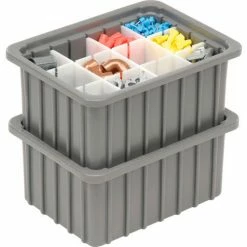 Cheap 👍 Dandux Dividable Stackable Plastic Box 50P0110050 - 11"L x 8"W x 5"H, Gray 🥰 20 Cheap 👍 Dandux Dividable Stackable Plastic Box 50P0110050 - 11"L x 8"W x 5"H, Gray 🥰 -Containers shop 772016 04