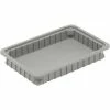 Best Sale ❤️ Dandux Dividable Stackable Plastic Box 50P0112024 - 16"L x 11"W x 2-1/2"H, Gray ⭐