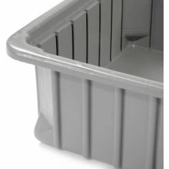 Hot Sale 🎉 Dandux Dividable Stackable Plastic Box 50P0110034 - 11"L x 8"W x 3-1/2"H, Gray 👍 -Containers shop 772024 10 3