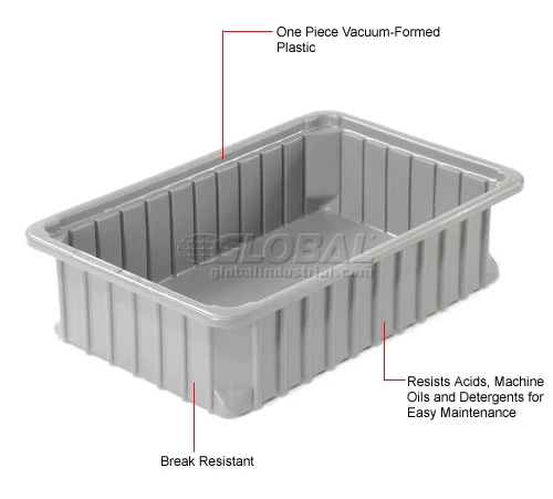 Best deal 😍 Dandux Dividable Stackable Plastic Box 50P0112050 - 16"L x 11"W x 5"H, Gray 🤩 12 Best deal 😍 Dandux Dividable Stackable Plastic Box 50P0112050 - 16"L x 11"W x 5"H, Gray 🤩 - Image 12