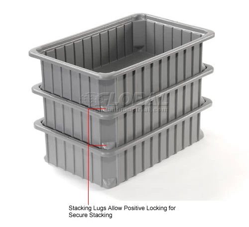 Best deal 😍 Dandux Dividable Stackable Plastic Box 50P0112050 - 16"L x 11"W x 5"H, Gray 🤩 13 Best deal 😍 Dandux Dividable Stackable Plastic Box 50P0112050 - 16"L x 11"W x 5"H, Gray 🤩 - Image 13