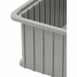 Buy 🧨 Dandux Dividable Stackable Plastic Box 50P0112070 - 16"L x 11"W x 7"H, Gray ❤️ -Containers shop 772030 07
