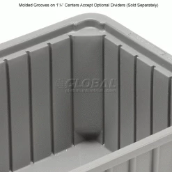 Buy 🧨 Dandux Dividable Stackable Plastic Box 50P0112070 - 16"L x 11"W x 7"H, Gray ❤️ -Containers shop 772030 3wco
