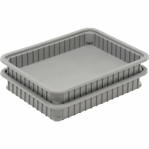 Deals ๐ Dandux Dividable Stackable Plastic Box 50P0114034 - 22-1/2"L x 17-1/2"W x 3-1/2"H, Gray ๐ 3 Deals ๐ Dandux Dividable Stackable Plastic Box 50P0114034 - 22-1/2"L x 17-1/2"W x 3-1/2"H, Gray ๐ - Image 3