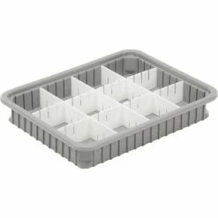 Deals ๐ Dandux Dividable Stackable Plastic Box 50P0114034 - 22-1/2"L x 17-1/2"W x 3-1/2"H, Gray ๐ 18 Deals ๐ Dandux Dividable Stackable Plastic Box 50P0114034 - 22-1/2"L x 17-1/2"W x 3-1/2"H, Gray ๐ -Containers shop 772034 03