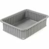 Best reviews of 🎁 Dandux Dividable Stackable Plastic Box 50P0114060 - 22-1/2"L x 17-1/2"W x 6"H, Gray ⭐