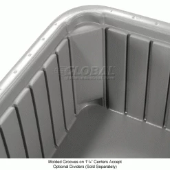 Flash Sale ❤️ Dandux Dividable Stackable Plastic Box 50P0114100 - 22-1/2"L x 17-1/2"W x 10"H, Gray ✔️ -Containers shop 772040 3wco 5