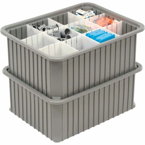 Top 10 ๐ Dandux Dividable Stackable Plastic Box 50P0114090 - 22-1/2"L x 17-1/2"W x 9"H, Gray ๐งจ 6 Top 10 ๐ Dandux Dividable Stackable Plastic Box 50P0114090 - 22-1/2"L x 17-1/2"W x 9"H, Gray ๐งจ - Image 6