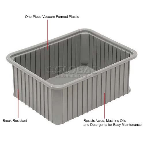 Top 10 ๐ Dandux Dividable Stackable Plastic Box 50P0114090 - 22-1/2"L x 17-1/2"W x 9"H, Gray ๐งจ 9 Top 10 ๐ Dandux Dividable Stackable Plastic Box 50P0114090 - 22-1/2"L x 17-1/2"W x 9"H, Gray ๐งจ - Image 9