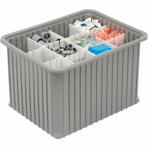 Outlet ๐ Dandux Dividable Stackable Plastic Box 50P0114140 - 22-1/2"L x 17-1/2"W x 14"H, Gray ๐ 5 Outlet ๐ Dandux Dividable Stackable Plastic Box 50P0114140 - 22-1/2"L x 17-1/2"W x 14"H, Gray ๐ - Image 5