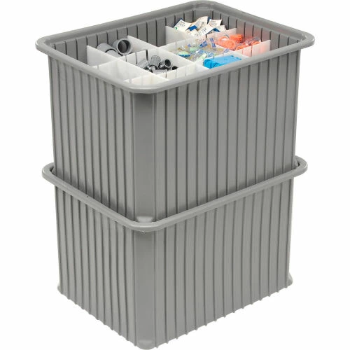 Outlet ๐ Dandux Dividable Stackable Plastic Box 50P0114140 - 22-1/2"L x 17-1/2"W x 14"H, Gray ๐ 6 Outlet ๐ Dandux Dividable Stackable Plastic Box 50P0114140 - 22-1/2"L x 17-1/2"W x 14"H, Gray ๐ - Image 6