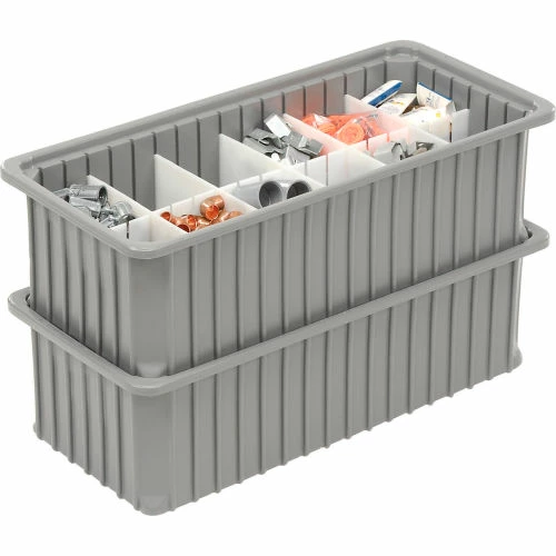 Buy ๐งจ Dandux Dividable Stackable Plastic Box 50P0224070 - 24"L x 11"W x 7"H, Gray ๐ 5 Buy ๐งจ Dandux Dividable Stackable Plastic Box 50P0224070 - 24"L x 11"W x 7"H, Gray ๐ - Image 5
