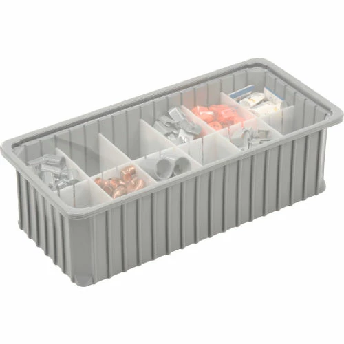 Buy ๐งจ Dandux Dividable Stackable Plastic Box 50P0224070 - 24"L x 11"W x 7"H, Gray ๐ 6 Buy ๐งจ Dandux Dividable Stackable Plastic Box 50P0224070 - 24"L x 11"W x 7"H, Gray ๐ - Image 6