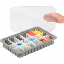 Promo 🎁 Dandux Insert Cover 50B0112LI for Dividable Grid Stackable Box, 16"L x 11"W, Clear - Pkg Qty 6 🎁 8 Promo 🎁 Dandux Insert Cover 50B0112LI for Dividable Grid Stackable Box, 16"L x 11"W, Clear - Pkg Qty 6 🎁 -Containers shop 772082 03
