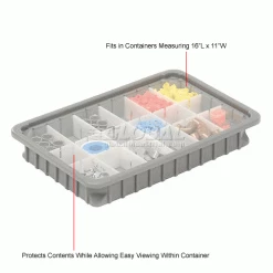 Promo 🎁 Dandux Insert Cover 50B0112LI for Dividable Grid Stackable Box, 16"L x 11"W, Clear - Pkg Qty 6 🎁 11 Promo 🎁 Dandux Insert Cover 50B0112LI for Dividable Grid Stackable Box, 16"L x 11"W, Clear - Pkg Qty 6 🎁 -Containers shop 772082 2wco