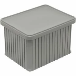 Coupon 💯 Dandux Snap-On Cover 50P0114NN for Dividable Grid Stackable Box, 22"L x 17"W, Gray - Pkg Qty 6 😉 -Containers shop 772084 03
