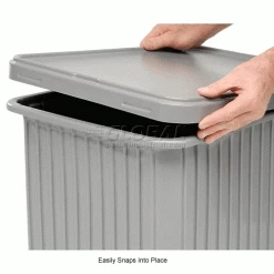 Coupon 💯 Dandux Snap-On Cover 50P0114NN for Dividable Grid Stackable Box, 22"L x 17"W, Gray - Pkg Qty 6 😉 -Containers shop 772084 2wco