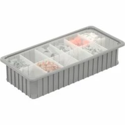 Best deal 🤩 Dandux Insert Cover 50B0224LI for Dividable Grid Stackable Box, 24"L x 11"W, Clear - Pkg Qty 6 😍 -Containers shop 772086 03