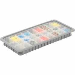 Best deal 🤩 Dandux Insert Cover 50B0224LI for Dividable Grid Stackable Box, 24"L x 11"W, Clear - Pkg Qty 6 😍 -Containers shop 772086 05
