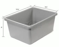 Buy 👏 Dandux Tote Box without Lid 50P1610080 - 16-1/2"L x 10-3/4"W x 8"H 🤩 -Containers shop 772314 dim