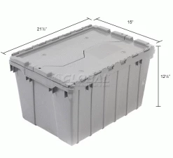 Best reviews of ✨ Akro-Mils Attached Lid Container 39120GREY - 21-1/2"L x 15"W x 12-1/2"H - Pkg Qty 6 ⌛ 40 Best reviews of ✨ Akro-Mils Attached Lid Container 39120GREY - 21-1/2"L x 15"W x 12-1/2"H - Pkg Qty 6 ⌛ -Containers shop 772331 dim
