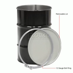 Best Pirce ❤️ Global Industrial™ Carbon Steel Drum 30 Gallon Open Head ✔️ -Containers shop 795275 2wco 1