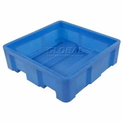 Budget ⭐ Dandux Forkliftable Single Wall Skid Bulk Container 512177 - 62" x 62" x 21", Blue 🤩 -Containers shop 809110BL 01 1