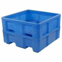 Top 10 🔥 Dandux Forkliftable Single Wall Skid Bulk Container 512168 - 40" x 37" x 38", Blue ⭐ -Containers shop 809110BL 03