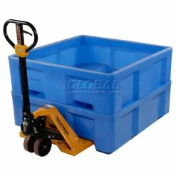 Top 10 🔥 Dandux Forkliftable Single Wall Skid Bulk Container 512168 - 40" x 37" x 38", Blue ⭐ -Containers shop 809110BL 06