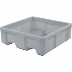 Buy ๐ Dandux Forkliftable Single Wall Skid Bulk Container 51-2143GY - 48" x 48" x 26", Gray ๐