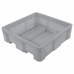 New 🎉 Dandux Forkliftable Single Wall Skid Bulk Container 512165A - 36" x 19-1/2" x 17-1/2", Gray 😀 -Containers shop 809110GY 01 1