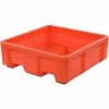 Cheap 🥰 Dandux Forkliftable Single Wall Skid Bulk Container 512167R - 36" x 19-1/2" x 23-1/2", Red ✨