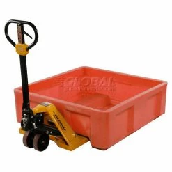 Cheap 🥰 Dandux Forkliftable Single Wall Skid Bulk Container 512167R - 36" x 19-1/2" x 23-1/2", Red ✨ -Containers shop 809110RD 07