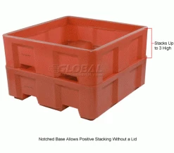 Cheap 🥰 Dandux Forkliftable Single Wall Skid Bulk Container 512167R - 36" x 19-1/2" x 23-1/2", Red ✨ -Containers shop 809110RD 2wco