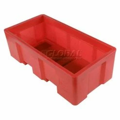 Coupon 🎁 Dandux Forkliftable Single Wall Skid Bulk Container 51-2175RD - 62" x 31" x 21", Red 🔔 -Containers shop 809111RD 01