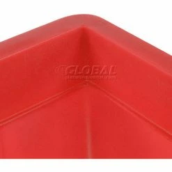 Coupon 🎁 Dandux Forkliftable Single Wall Skid Bulk Container 51-2175RD - 62" x 31" x 21", Red 🔔 -Containers shop 809111RD 03