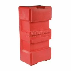 Coupon 🎁 Dandux Forkliftable Single Wall Skid Bulk Container 51-2175RD - 62" x 31" x 21", Red 🔔 -Containers shop 809111RD 04