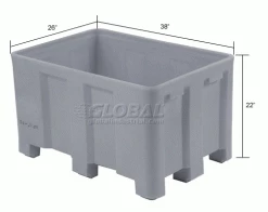 Flash Sale โจ Dandux Forkliftable Double Wall Skid Bulk Container 51-2120A - 36" x 26" x 22", Gray ๐ 25 Flash Sale โจ Dandux Forkliftable Double Wall Skid Bulk Container 51-2120A - 36" x 26" x 22", Gray ๐ -Containers shop 809118GY dim