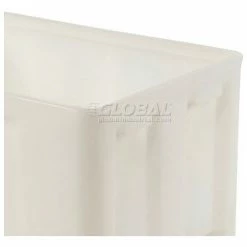 Flash Sale 🛒 Dandux Forkliftable Double Wall Skid Bulk Container 512110N - 36" x 26" x 16-1/2", White 👏 -Containers shop 809118WH 03