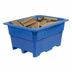Flash Sale 🥰 Dandux Pallet Container 51-2030U - 52"L x 42"W x 30"H Single Wall, Blue 🤩 -Containers shop 809205BL 02