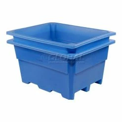 Flash Sale 🥰 Dandux Pallet Container 51-2030U - 52"L x 42"W x 30"H Single Wall, Blue 🤩 -Containers shop 809205BL 06