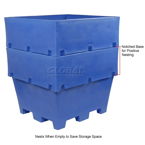 Best Pirce 💯 Dandux Pallet Container 51-2037U - 45"L x 45"W x 39"H Single Wall, Blue 😉 2 Best Pirce 💯 Dandux Pallet Container 51-2037U - 45"L x 45"W x 39"H Single Wall, Blue 😉 - Image 2