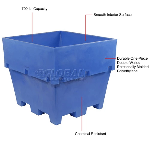 Best Pirce 💯 Dandux Pallet Container 51-2037U - 45"L x 45"W x 39"H Single Wall, Blue 😉 1 Best Pirce 💯 Dandux Pallet Container 51-2037U - 45"L x 45"W x 39"H Single Wall, Blue 😉