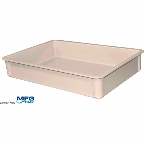 Best deal ✨ MFG Tray Molded Fiberglass Toteline Stacking Tote 875008 - 25-3/4"L x 17-3/4"W x 4-1/2"H, White 🔔 2 Best deal ✨ MFG Tray Molded Fiberglass Toteline Stacking Tote 875008 - 25-3/4"L x 17-3/4"W x 4-1/2"H, White 🔔 - Image 2