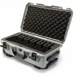 Discount โค๏ธ Nanuk 935 Series Pistol Case with Foam Insert 935-6UP5 - 6 Pistol Cap. - 22"L x 14"W x 9"H - Silver ๐