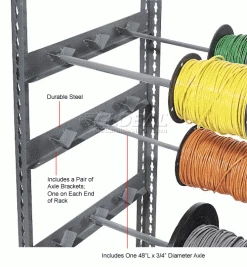 Wholesale 🤩 Global Industrial Axle Bracket Kit With One 3/4"Diameter 48"Long Axle ⭐ -Containers shop 968556 1wco