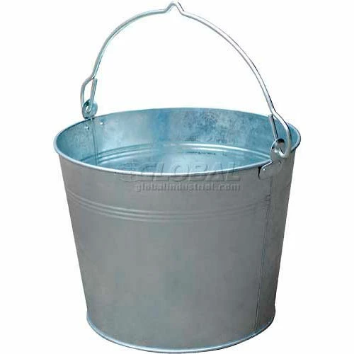 Hot Sale ✨ Vestil Galvanized Steel Bucket BKT-GAL-325 3-1/4 Gallon Capacity 🔔 2 Hot Sale ✨ Vestil Galvanized Steel Bucket BKT-GAL-325 3-1/4 Gallon Capacity 🔔 - Image 2